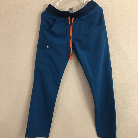 Figs Pants - FIGS Kade Cargo Scrub Pants Alps Blue